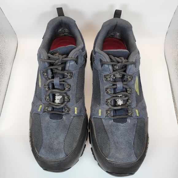 Skechers Work Bulklin Comp Toe Waterproof Shoes Mens 10.5 Navy Slip Resistant - Picture 3 of 11